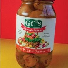 GC'S Home Style Pickled Onions Hot 500g